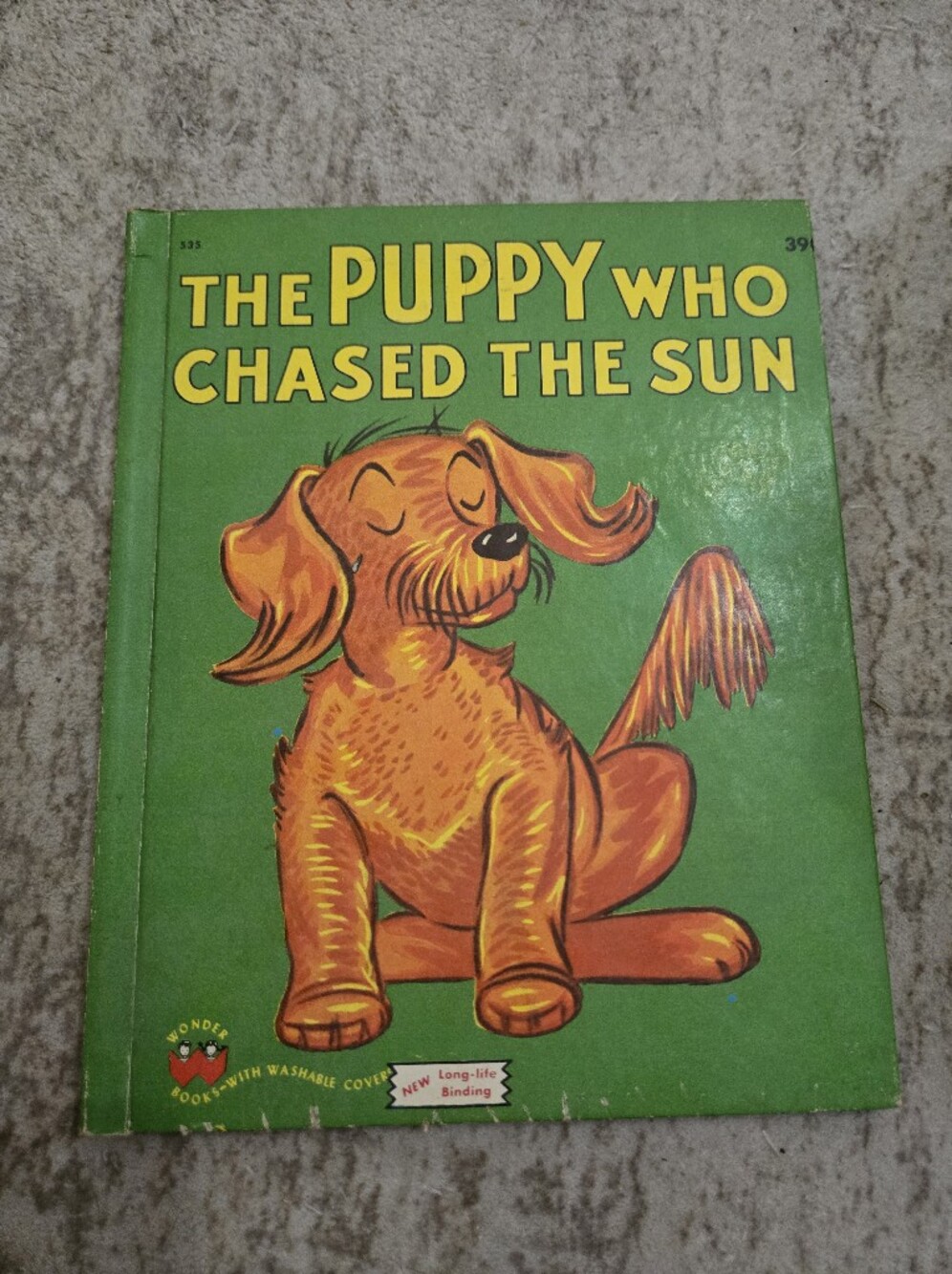 THE PUPPY WHO CHASED THE SUN ~ children's 20-page ed. Wonder Book ~ Le Grand, VG